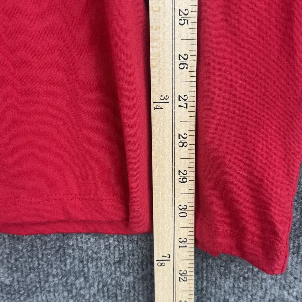 True Religion T-Shirt Mens XXL Red White Colorblock Long Sleeve Cotton Logo NWT
